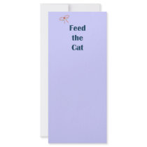 Feed the Cat Reminders Custom Rack Cards