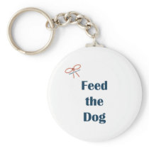 Feed the Dog Reminders Key Chain