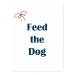 Feed the Dog Reminders Postcards