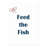 Feed The Fish Reminders Business Cards