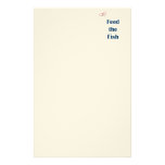 Feed The Fish Reminders Custom Stationery
