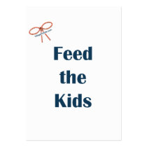 Feed The Kids Reminders Business Card Template