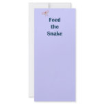 Feed The Snake Reminders Custom Rack Cards