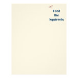 Feed The Squirrels Reminders Letterhead Template