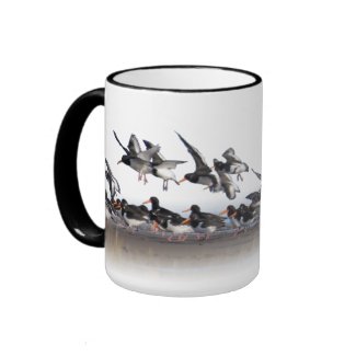 Feeding Oystercatchers Mug mug