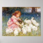 Feeding the Rabbits Poster