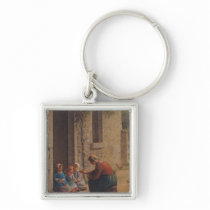 Feeding the Young, 1850 Key Chain