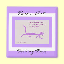 Feeding Time Haiku Art Magnet