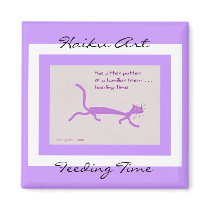 Feeding Time Haiku Art Magnet by Reflekshins Feeding Time Haiku Art Magnet