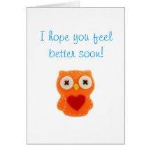 Feel Better Soon owl card