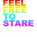 feel free to stare t-shirts by chromatosis feel free to stare t-shirts