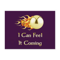 Feel It Coming Pinball Post Card