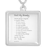 Feel My Beauty Cancer Necklace Jewelry