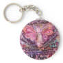 Feel My Beauty Pink Cancer Angel Keychain