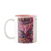 Feel My Beauty Pink Cancer Angel Mug