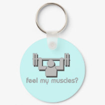 Feel My Muscles keychains by Peacock_Cards Feel My Muscles keychains