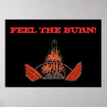 FEEL THE BURN! Weightlifting Poster