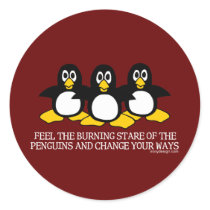 Feel The Burning Stare Of The Penguins stickers