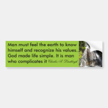 feel the earth bumper sticker