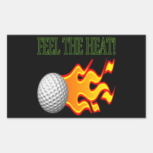 Feel The Heat Rectangular Sticker