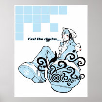 Feel the rhythm Poster Print posters