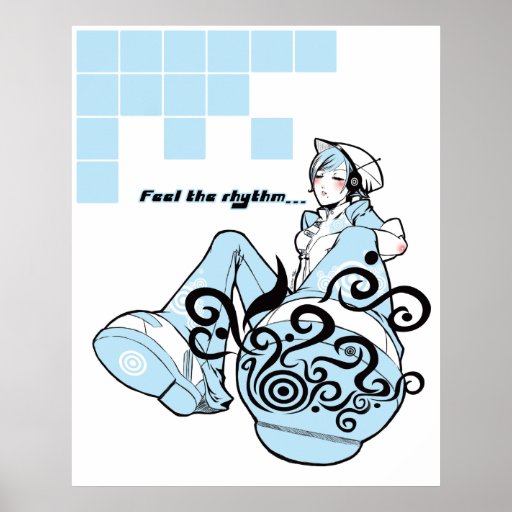 Feel the rhythm Poster Print