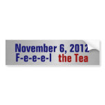 Feel the Tea bumper stickers