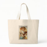 FEEL ZIN COMING...GIRL UNDER GRAPE ARBOR PRINT CANVAS BAG