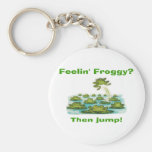 feelin froggy keychain