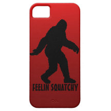 Feelin Squatchy red fade bigfoot iphone 5 case