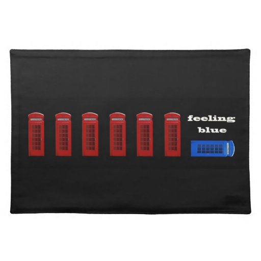 Feeling Blue London England Place Mats