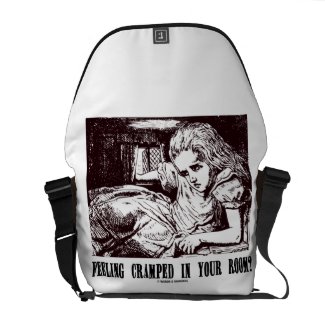 Feeling Cramped In Your Room? Alice Wonderland rickshaw_messengerbag