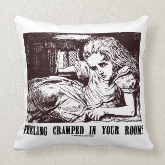 Feeling Cramped In Your Room? Wonderland Alice mojo_throwpillow
