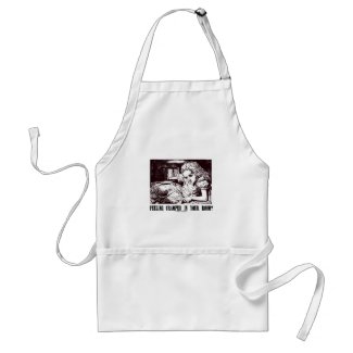 Feeling Cramped In Your Room? (Wonderland) zazzle_apron