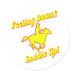 Feeling Down? Saddle Up! stickers