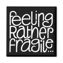 Feeling Fragile Black Magnet by floatinglemons Feeling Fragile Black Magnet