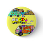 Feeling Groovy Baby Boomer Pinback Button