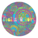 Feeling Groovy Sticker