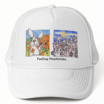 Feeling Hoptimistic Rabbits Trucker Hats