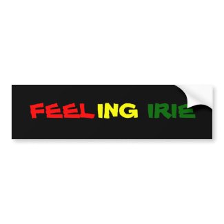 FEELING IRIE bumpersticker