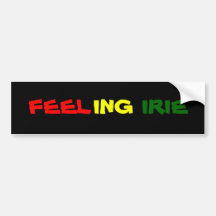 FEELING IRIE BUMPER STICKERS