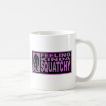 Feeling Kinda Squatchy - Finding Bigfoot Purple Coffee Mugs