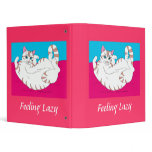 Feeling Lazy in Pink binders