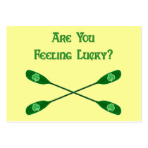 Feeling Lucky Kayak Business Card Templates