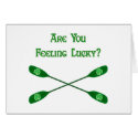Feeling Lucky Kayak Greeting Card