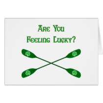 Feeling Lucky Kayak Greeting Card