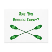 Feeling Lucky Kayak Postcard