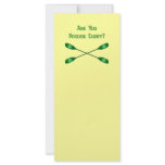 Feeling Lucky Kayak Rack Card Design