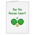 Feeling Lucky Ping Pong Cards