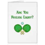 Feeling Lucky Ping Pong Cards